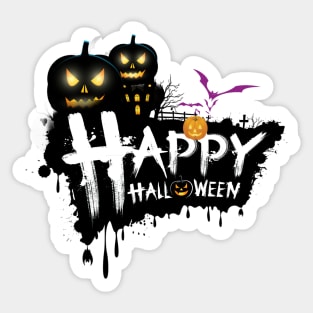 Happy Halloween Jack'o'Lanterns Sticker